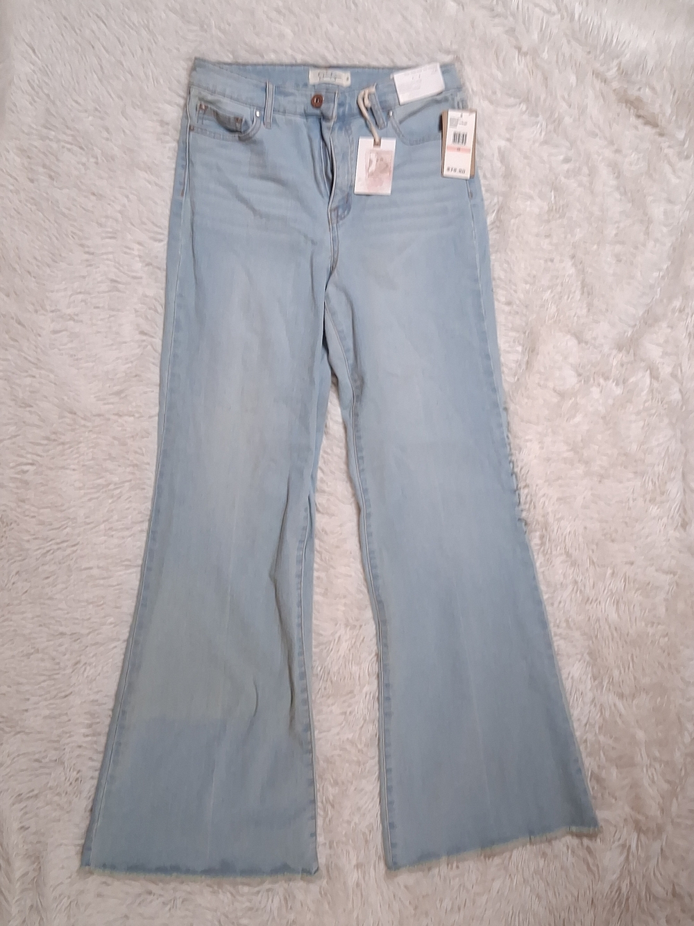 Jessica Simpson Pale Blue High-Rise Wide Leg Jeans Nwt